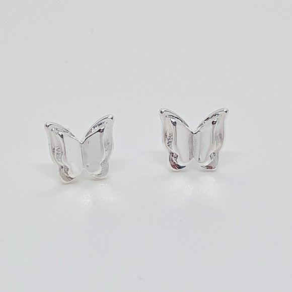 Jewelry - 925 Sterling Silver butterfly stud earrings
